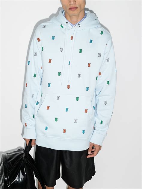 burberry monogram print hoodie|Burberry logo cotton hoodie.